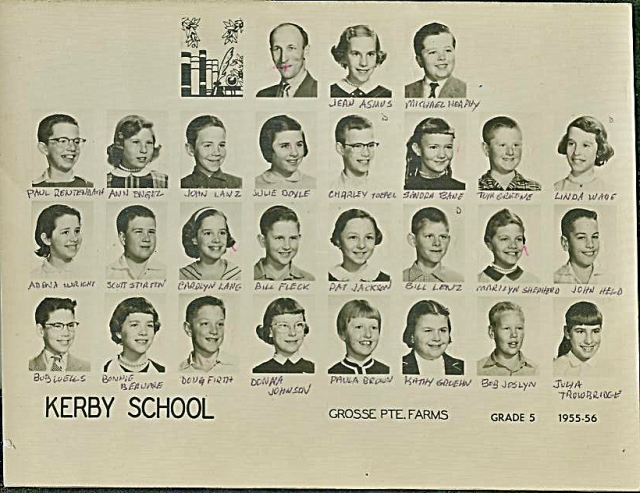 Mr. Parmenters 5th Grade Class at Kerby School (1956)