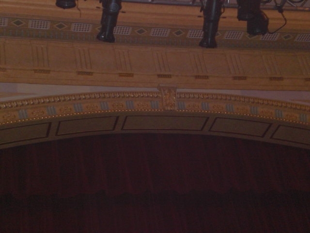 Restored proscenium in auditorium