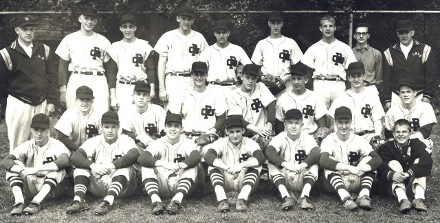 GP Baseball. The coach said I ran too long in one place (from Bob Grycan, 3rd from right, middle row).